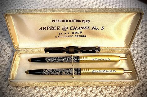 arpere chanel no.5 perfumed writingpen|chanel no 5 14k gold.